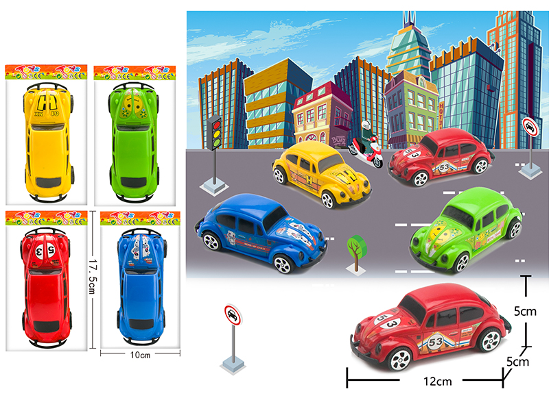 Pull Back Beetle Classic Car 1pcs