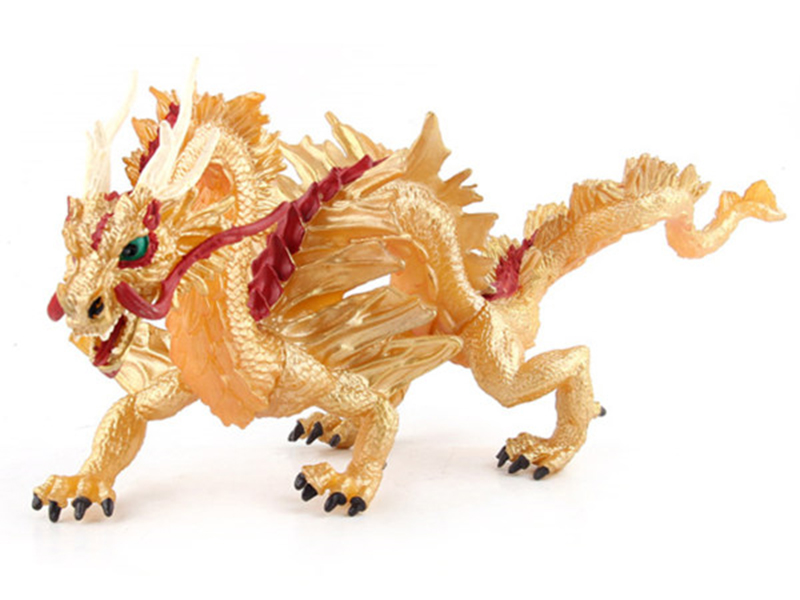 Golden Chinese Dragon Model Toys