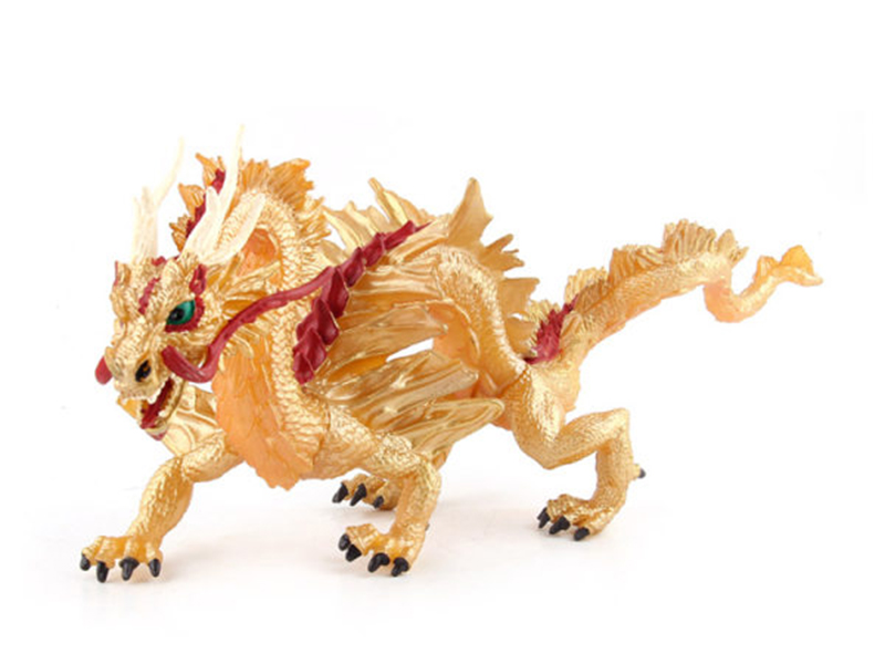Golden Chinese Dragon Model Toys