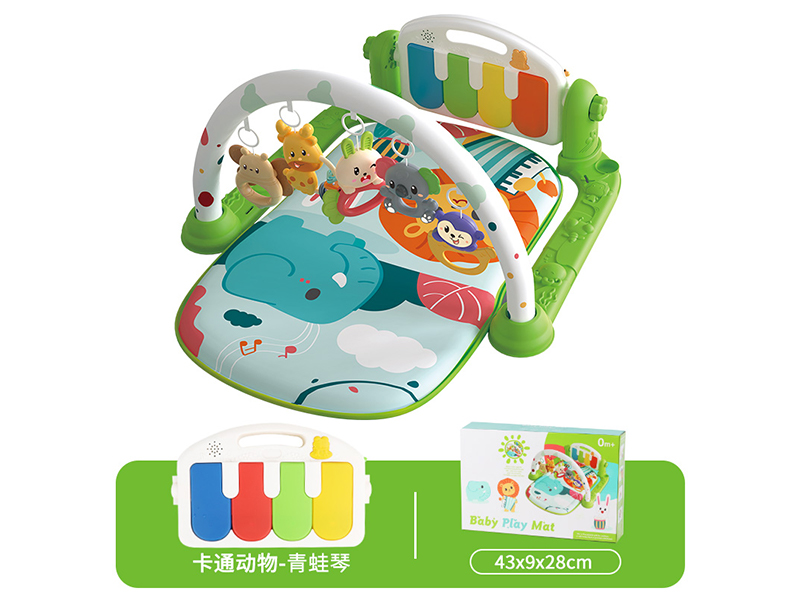Baby Pedal Piano Fitness Frame(Animal Park)Green