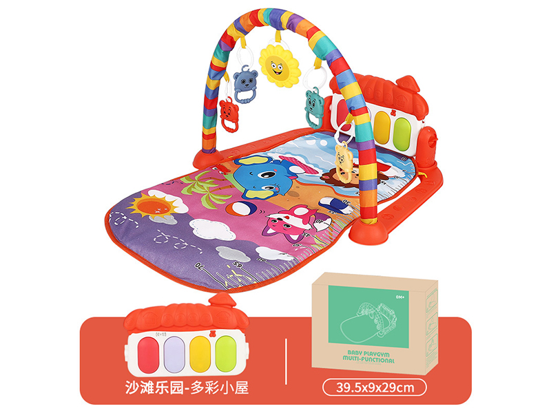 Baby Pedal Piano Fitness Frame(Beach Zoo)Red