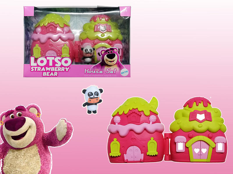 Cartoon Panda Villa Toys