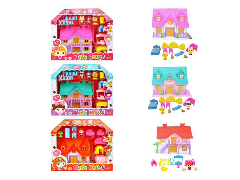 Villa Toy Set With Doll