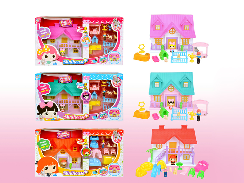 Villa Toy Set With Doll
