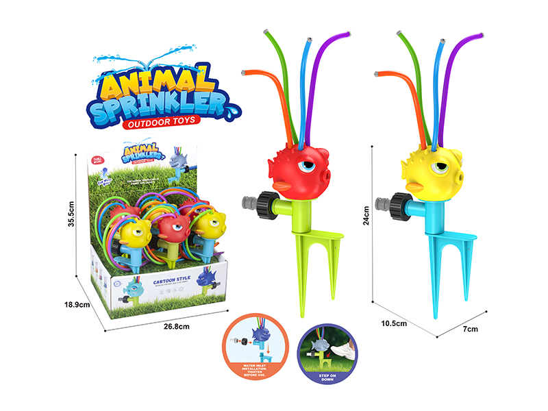 6PCS Globefish Sprinkler Outdoor Toy