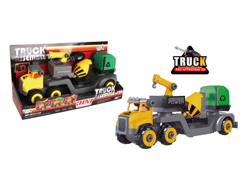 3 In 1 Disassembly Engineering Vehicle