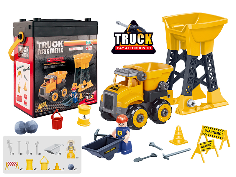 Tipper Truck With Stone Roller