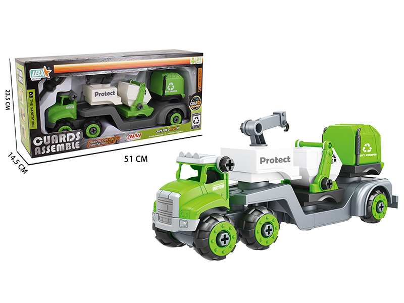 3 In 1 Disassembly Sanitation Truck