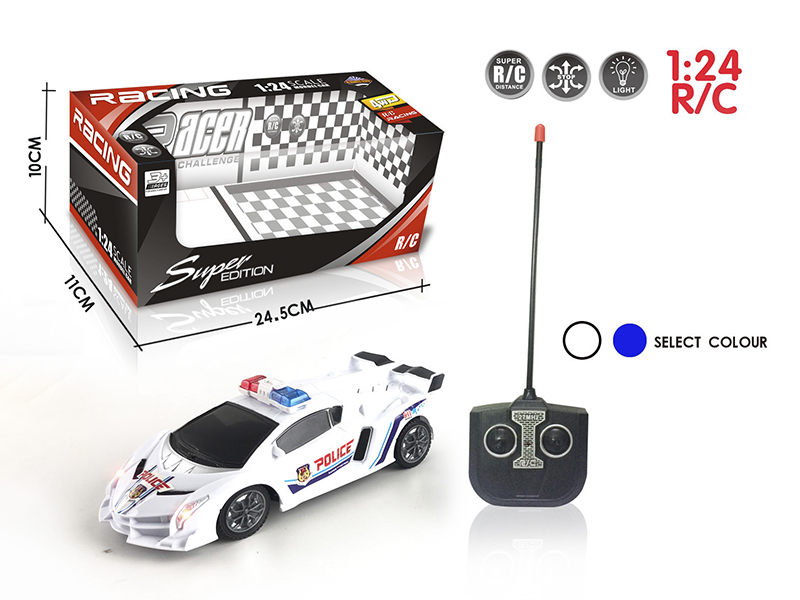 1:24 Lamborghini 4-Channel Remote Control Police Car With Light