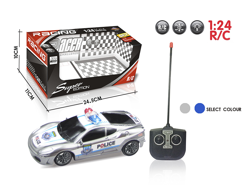 1:24 Ferrari 4-Channel Remote Control Police Car