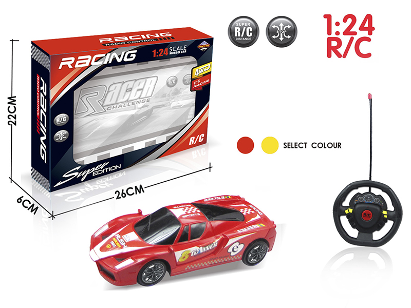 1:24 Ferrari 4-Channel Remote Control Racing Car