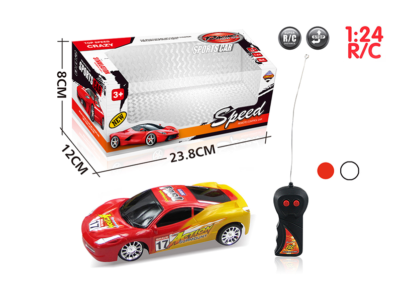 1:24 2-Channel Remote Control Racing Car
