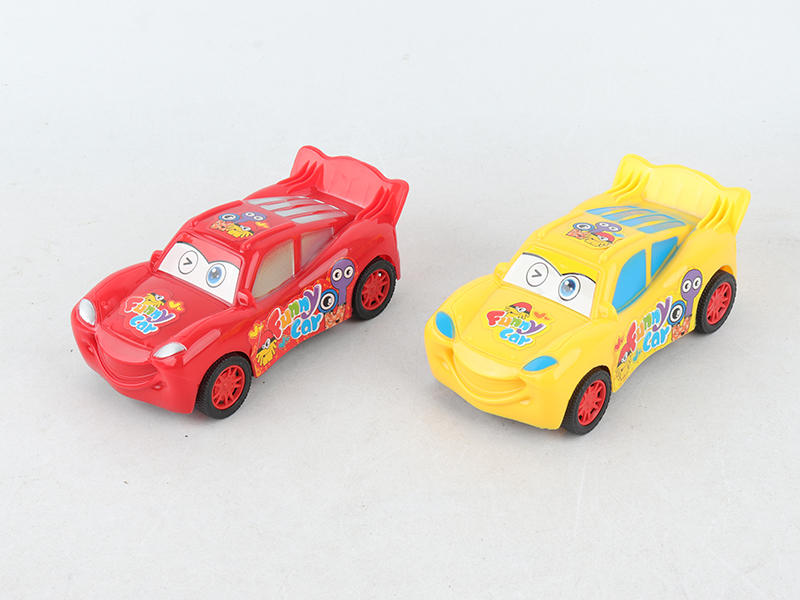 Pull Back Cartoon Car 2pcs