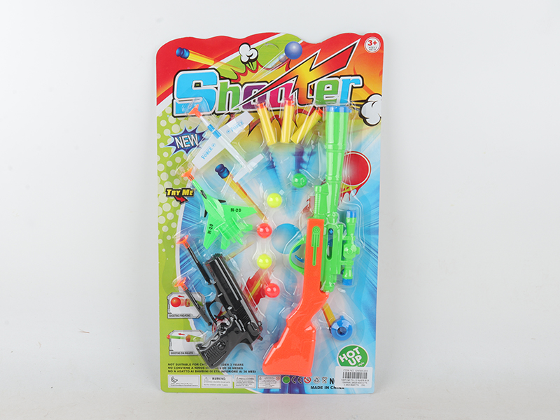 EVA Soft Bullet Ping-Pong Ball Gun Aircraft Set