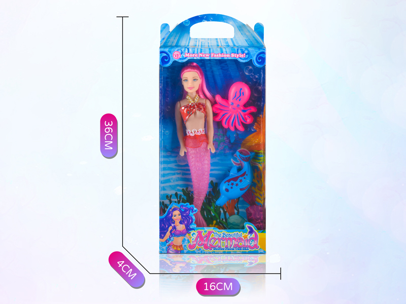 11 Inch Empty Body Mermaid Doll