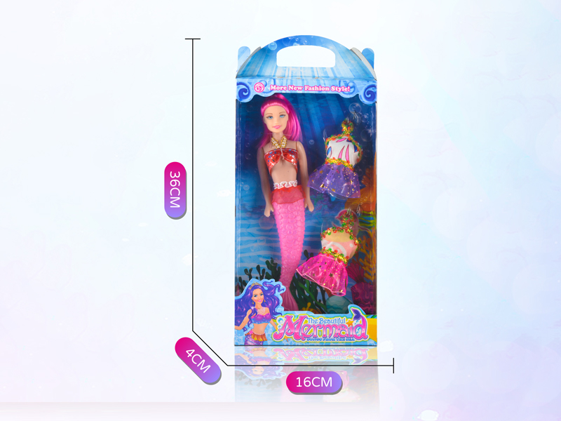 11 Inch Empty Body Mermaid Doll