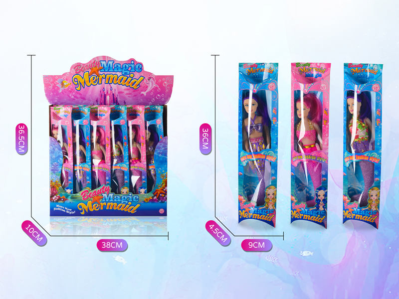 12PCS 11 Inch Empty Body Mermaid Doll