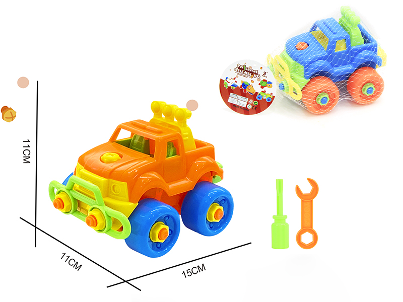 DIY Disassembly And Assembly Cartoon Pickup Truck