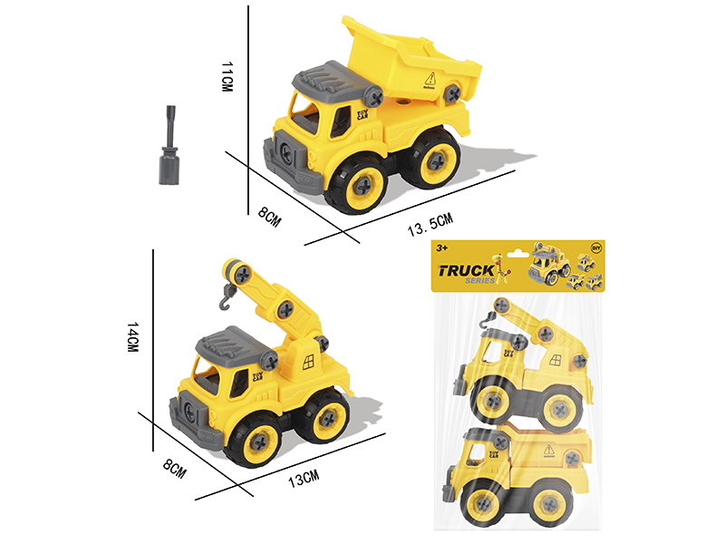 DIY Disassembly And Assembly Dump Truck + Crane