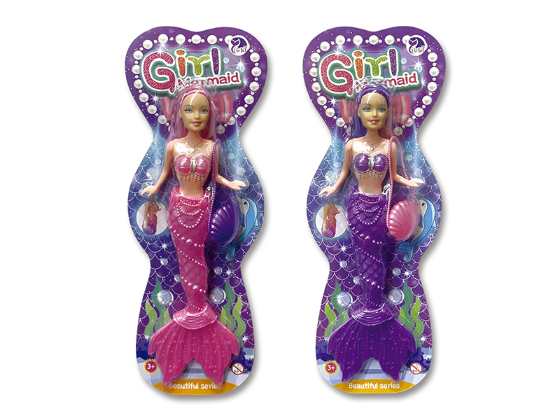 11 Inch Solid Mermaid Doll With Light(Accessory Bag)