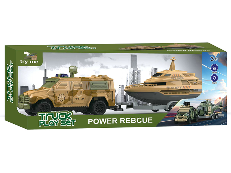 Friction Trailer Toy Set