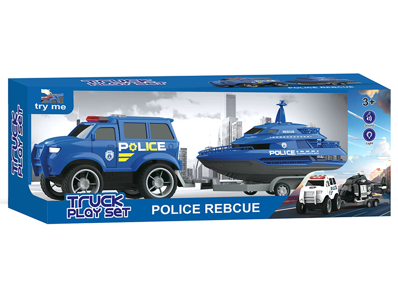 Friction Trailer Toy Set