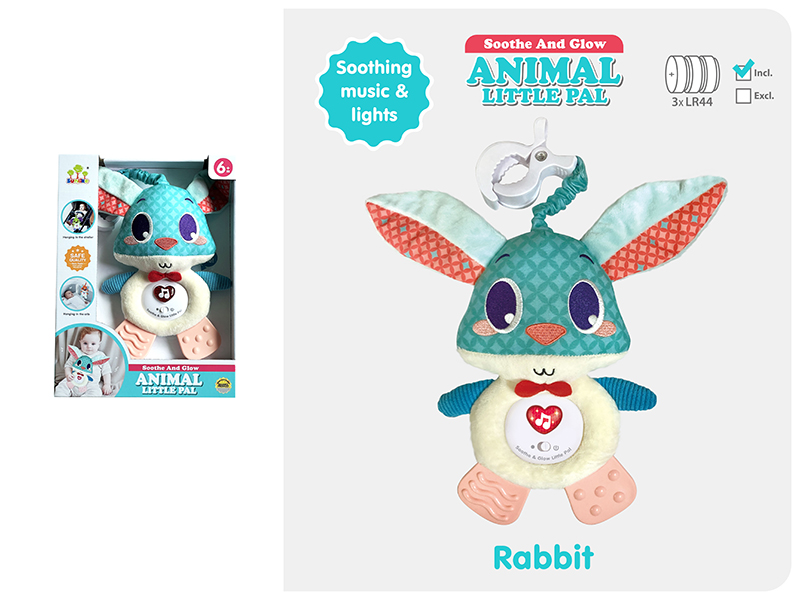 Stroller & Crib Hanging Toys With Lights And Music(Rabbit)