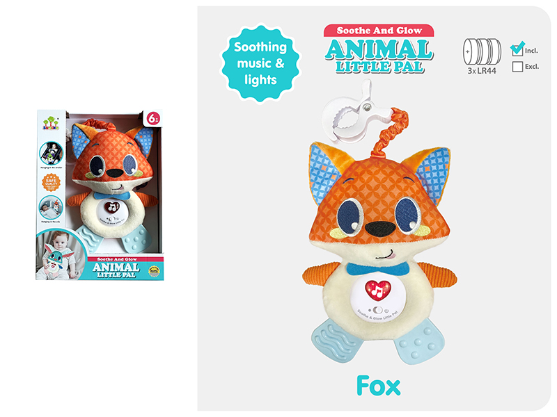 Stroller & Crib Hanging Toys With Lights And Music(Fox)