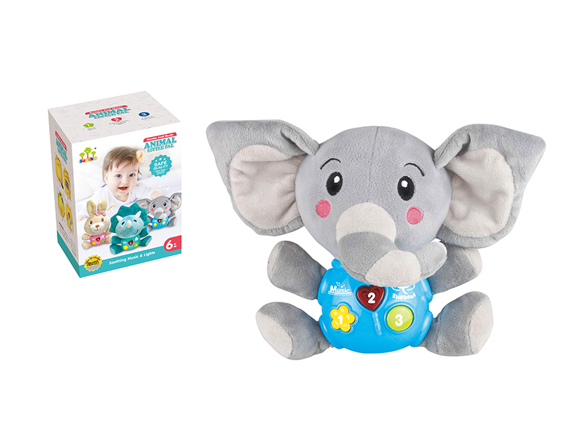 Soothe Toy Elephant With Sounds And Music