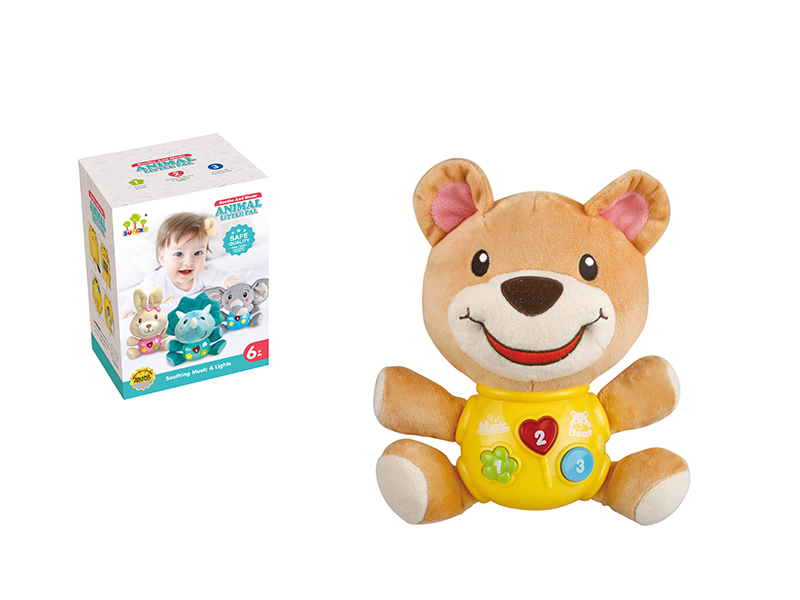 Soothe Toy Bear With Sounds And Music