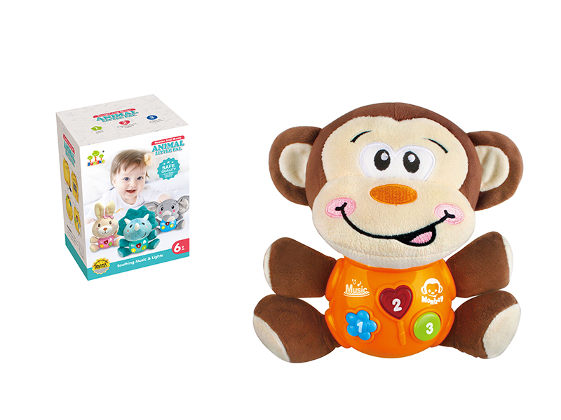 Soothe Toy Monkey With Sounds And Music