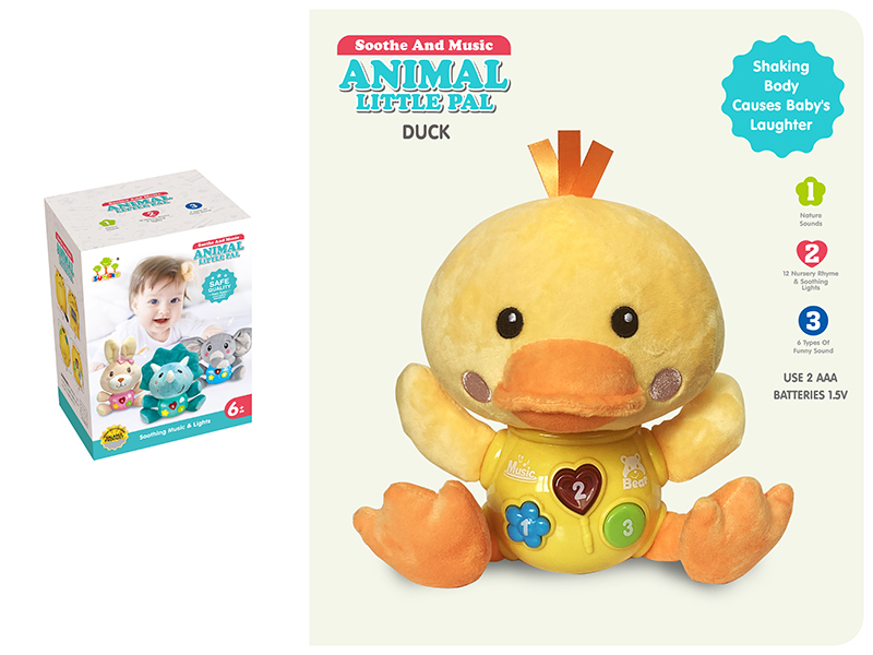 Soothe Plush Toy Duck With Sounds And Music