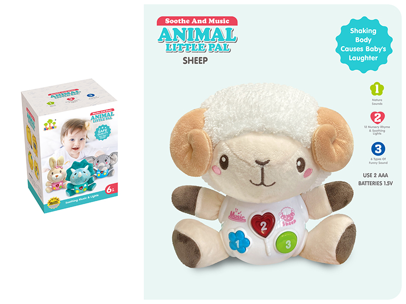 Soothe Plush Toy Sheep With Sounds And Music