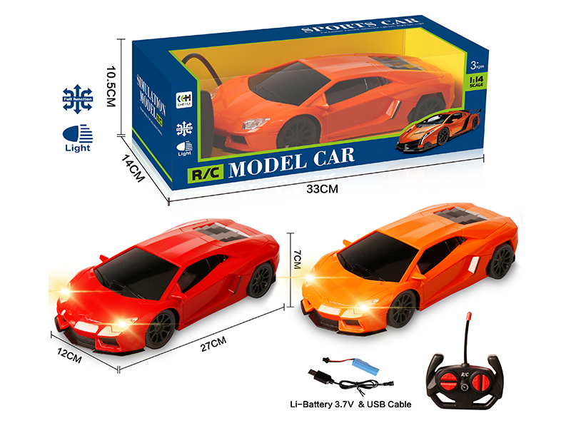 27Mhz 1:14 4 Channel Remote Control Lamborghini Murcielago Simulation Car With Light(Included Batteries)