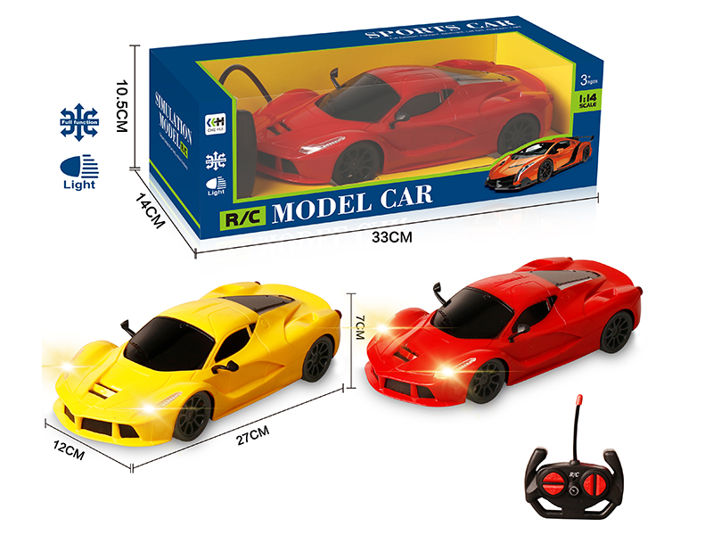 27Mhz 1:14 4 Channel Remote Control Ferrari Simulation Car With Light(Not Included Batteries)