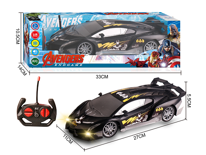 27Mhz 1:14 4 Channel Remote Control Batman Lamborghini Car With Light(Not Included Batteries)