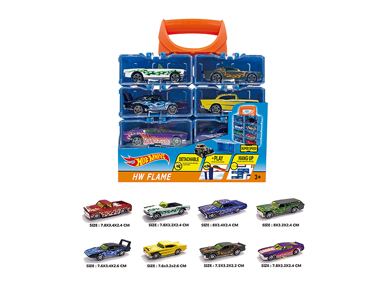 1:64 Hot Wheel Alloy Slide Car 8PCS