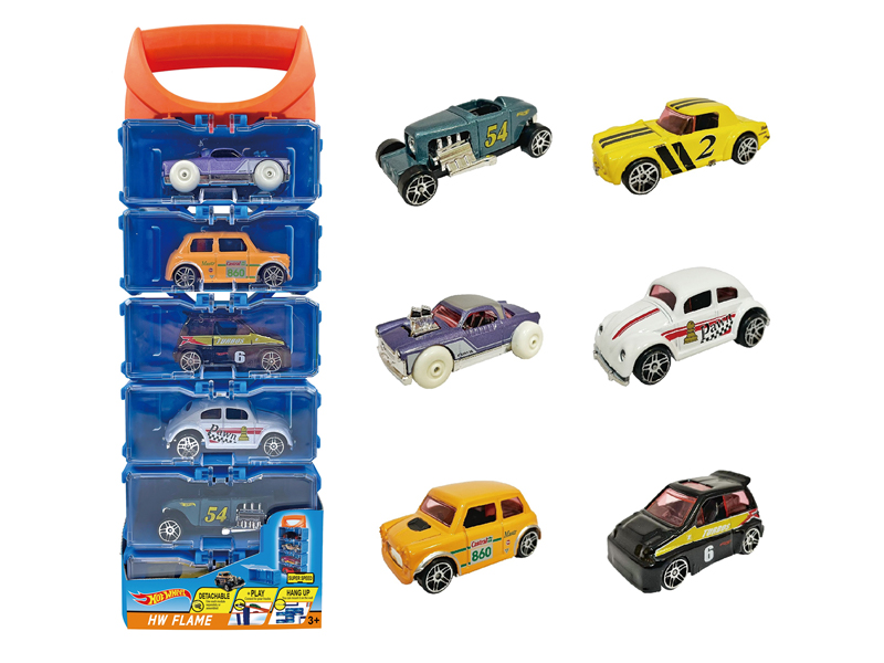 1:64 Hot Wheel Alloy Slide Car 6PCS