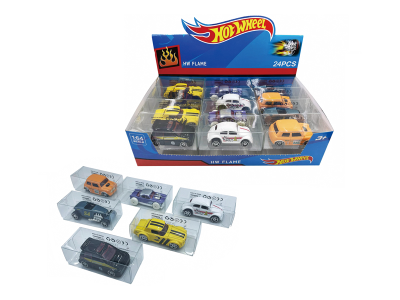 1:64 Hot Wheel Slide Car 24PCS