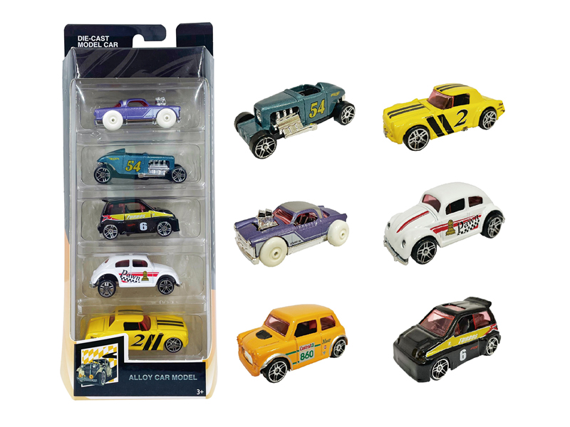 1:64 Slide Classic Slide Car5PCS