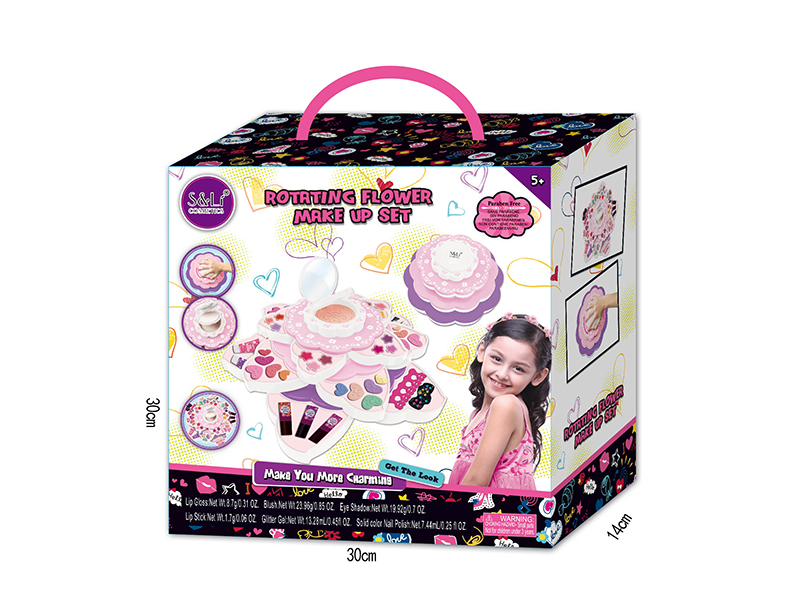 Rotating Flower Make Up Set