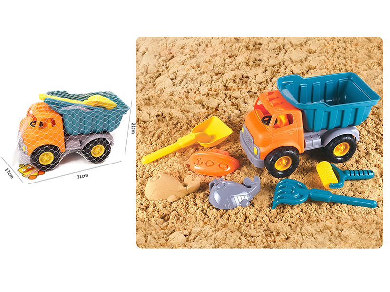 Beach Toy Truck Set 6pcs