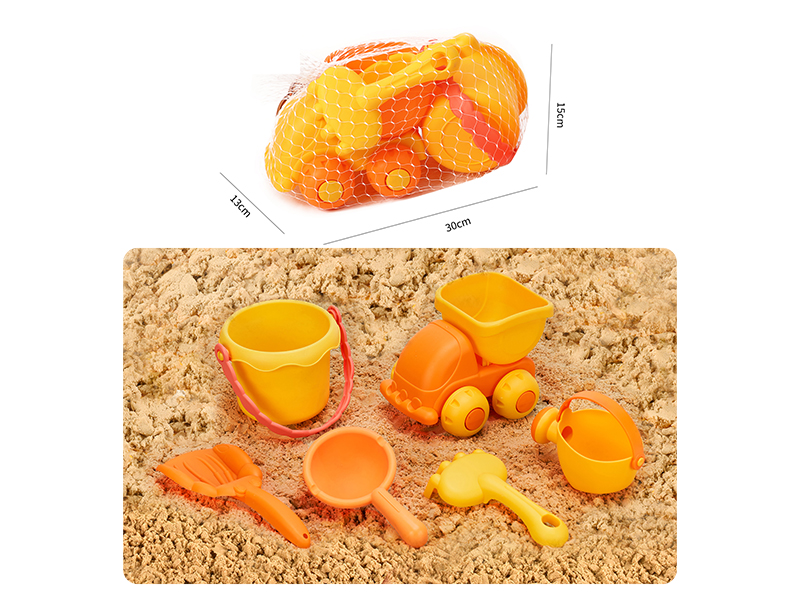Beach Toy Truck Set 6pcs
