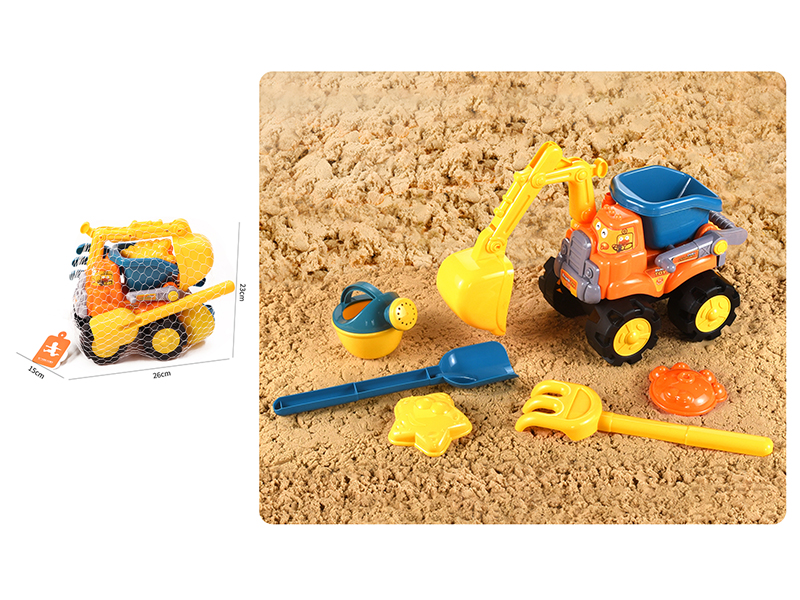 Beach Toy Truck Set 6pcs