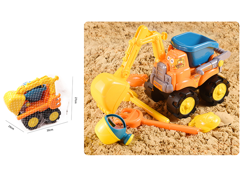 Beach Toy Truck Set 6pcs