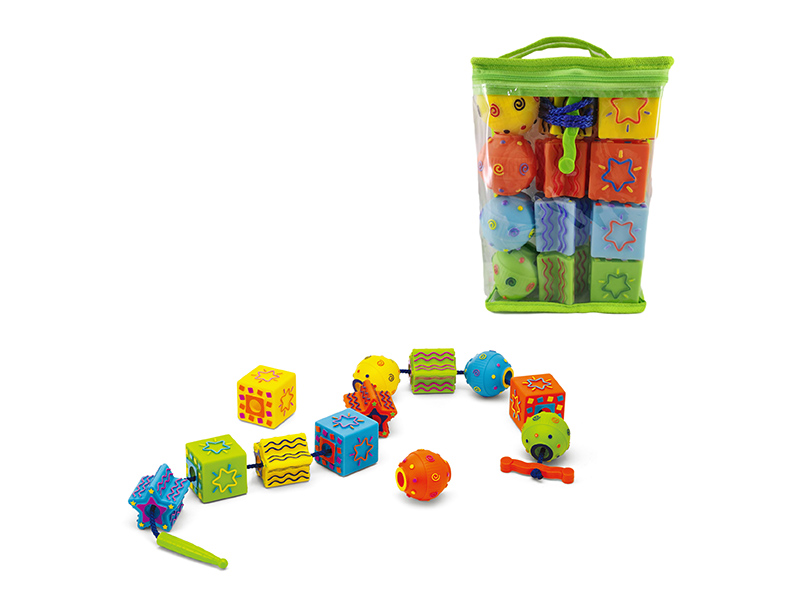 Stringing Soft Plastic Buliding Blocks 12pcs