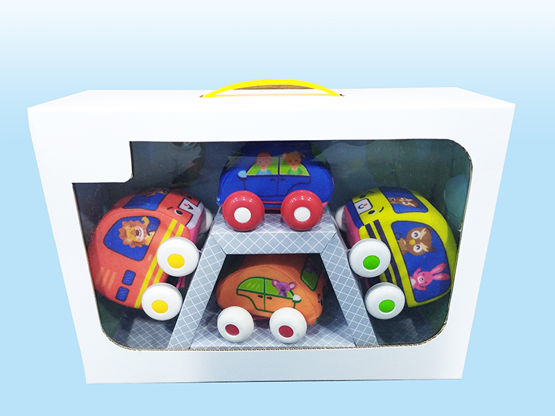 Pull Back Cloth Car 4pcs