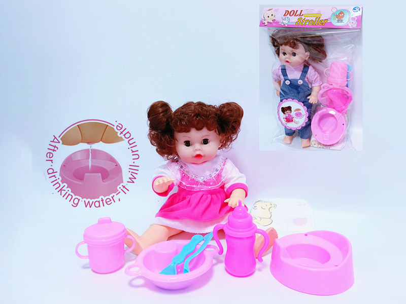Baby Doll(Can Drink Water And Pee,With IC) + 7PCS Accessories