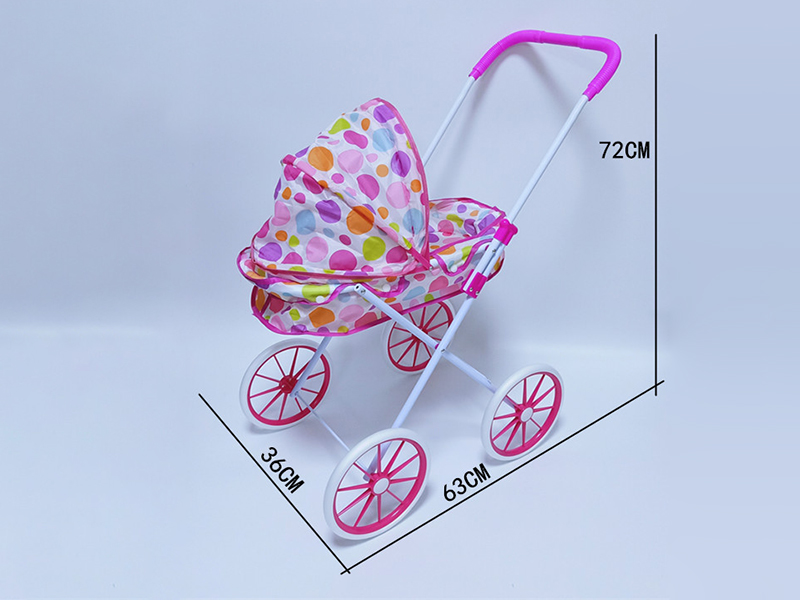 Large Size Iron Baby Stroller Toy(8 Inch Wheels)