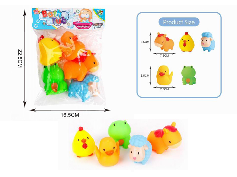 3PCS Vinyl Animal Toy